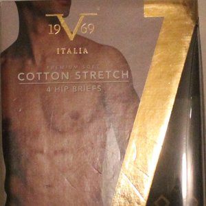 New Versace 19.69 Italia 4pk Hip Briefs